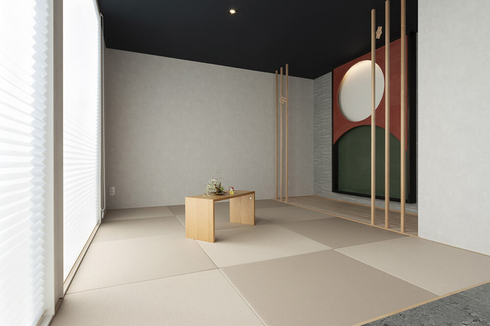 リビングからつながった和室を間仕切り壁で個室にも変身！株式会社セーフティーハウス
