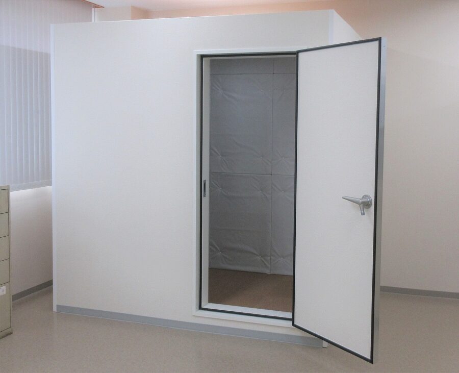 防音ドア D-3 アルミ板仕上 2重扉 ダブルドア