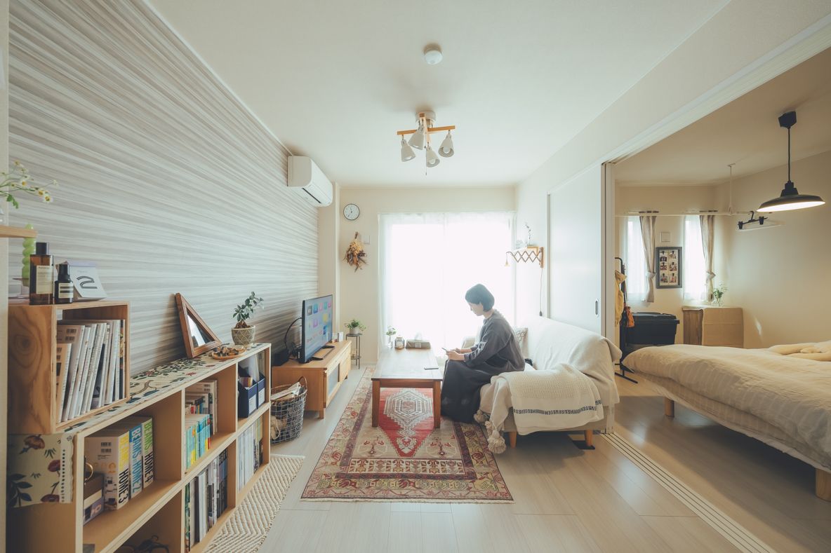 ワンルーム1人暮らし おしゃれ部屋のレイアウト実例31選 ニッセン通販 ニッセン-ワンルーム1人暮らし おしゃれ部屋のレイアウト実例31選