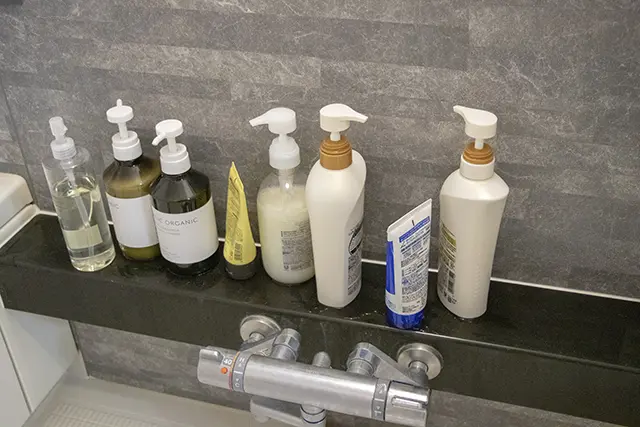 ゆめタウン姫路 バスルームの吊り下げ収納 無印良品