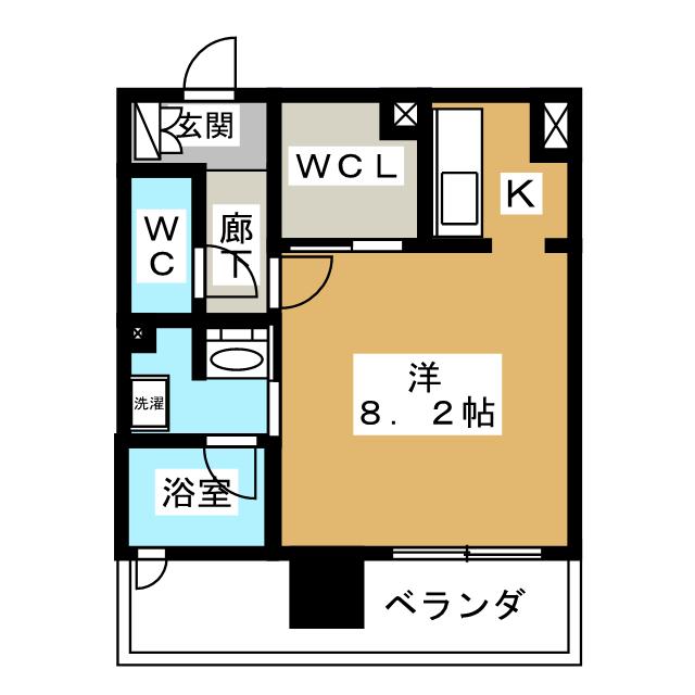 アットホーム】エスペランサ葵 ８０２ １Ｋ（提供元：(株)Ｓ－ｐｏｉｎｔ