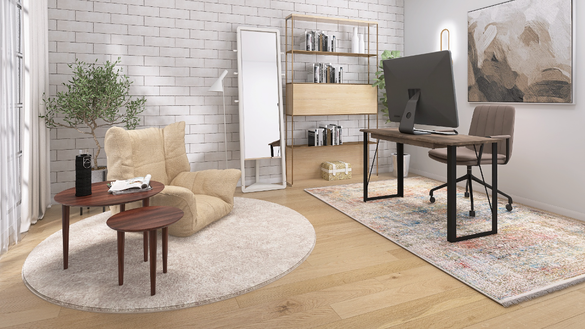 No.116 グレーが主役のシンプルモダンな一人暮らし1LDKコーディネートa.flat 風が運ぶ、自然の贈りもの -目黒通り・新宿・大阪梅田 グランフロント北館