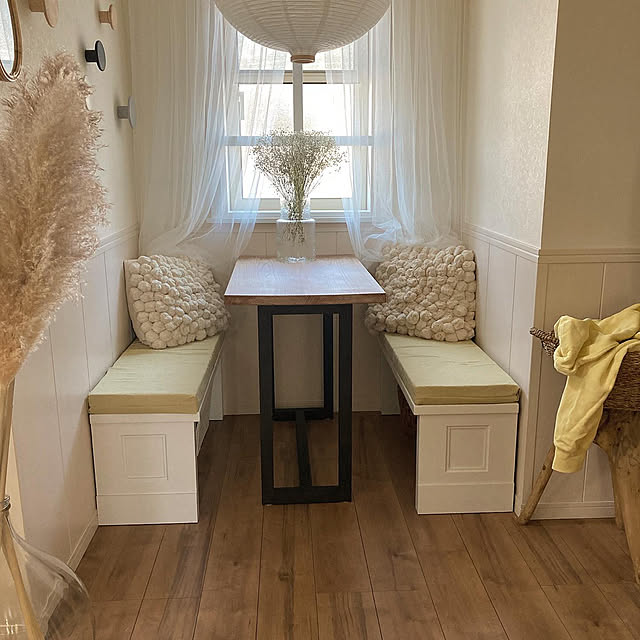 AmazonVECELO ダイニングテーブルセット 金属と木製の正方形キッチン 朝食用ヌック 3ピース ダイネット 椅子付き 27.5インチブラウンダイニングセット オンライン通販