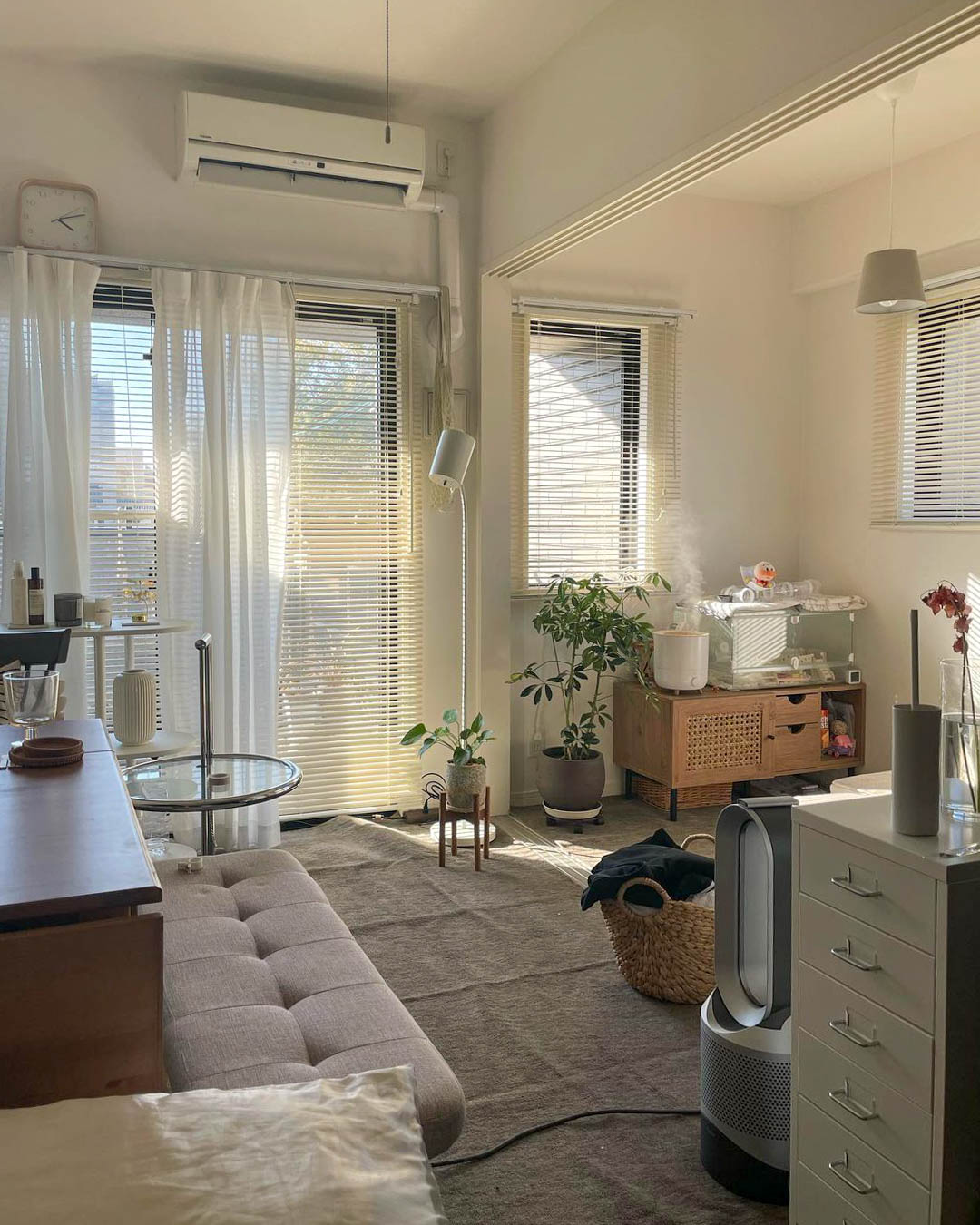 一人暮らし ニトリのレイアウト・おしゃれなインテリアコーディネートの実例RoomClip ルームクリップ