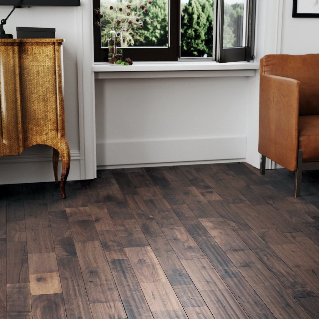 ラスティックブラックウォールナット フローリング株式会社ウッドハート