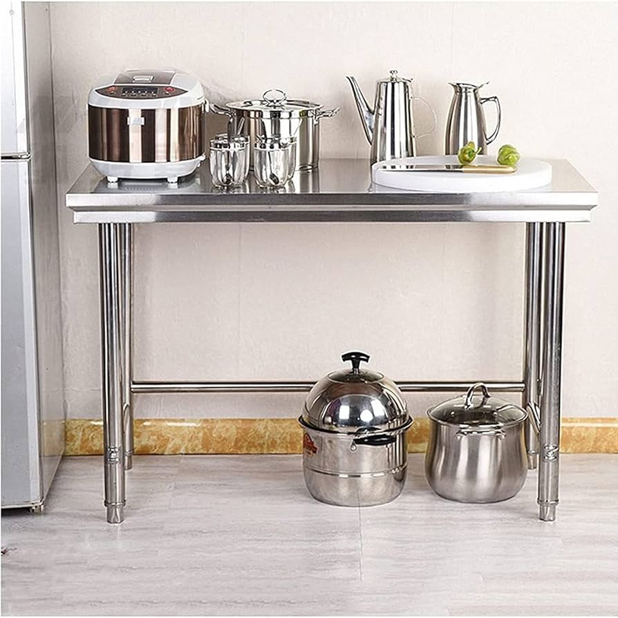 Amazon.co.jp: 業務用 調理台 ステンレス調理台 業務用キッチン 調理作業台 厨房作業台 作業テーブル 業務用作業台 オールステンレス作業台耐荷重約100kgSize : 幅60x奥行40x高さ80cm: 産業・研究開発用品