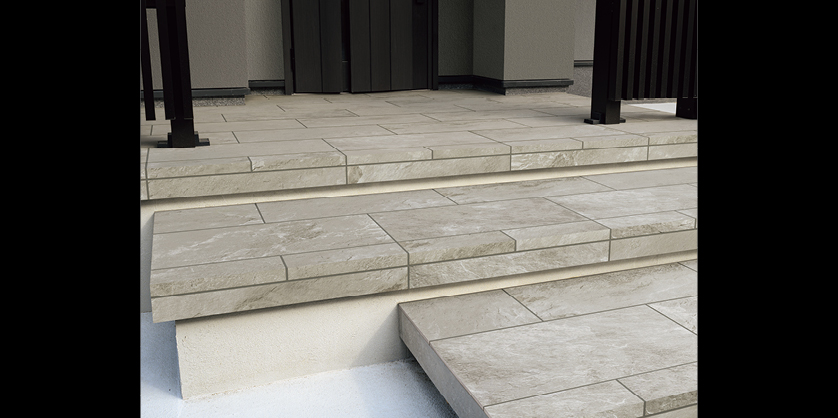 LIXILタイル建材タイル施工イメージ玄関・外構