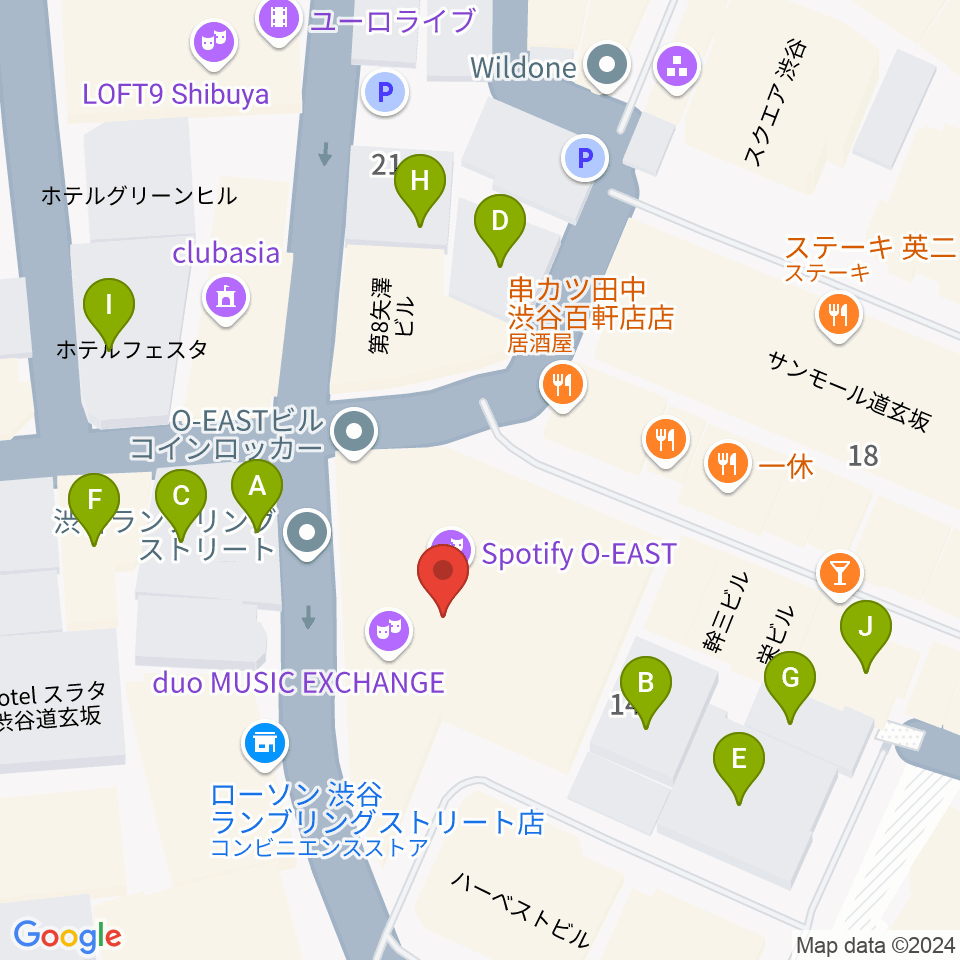 東京都渋谷区円山町のホテル/ビジネス/カプセル一覧 - NAVITIME