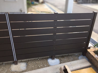 ピンポイントで隠すデザインフェンス～苅田町 フェンス工事～スタッフブログ 小倉店 エクステリア・ガーデン・外構・造園グランド工房