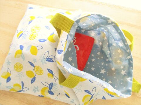 コンビニサイズのエコバッグが簡単に作れる♪ 手ぬぐいエコバッグの作り方