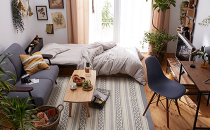 ワンルームで理想の一人暮らし！5畳〜6畳、8畳10畳のおしゃれな部屋コーデ＆インテリア公式 LOWYA ロウヤ家具・インテリアのオンライン通販