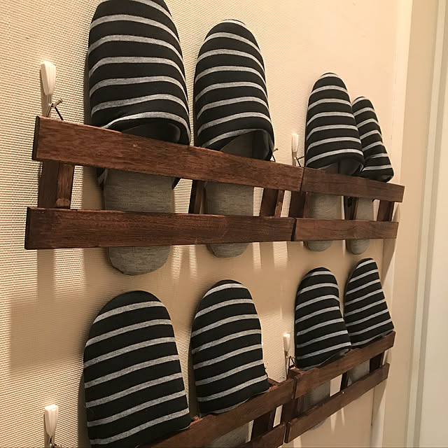 100均DIY 簡単2Wayスリッパラックdiy100均100均diyせリアキャンドゥスリッパ はしまむら