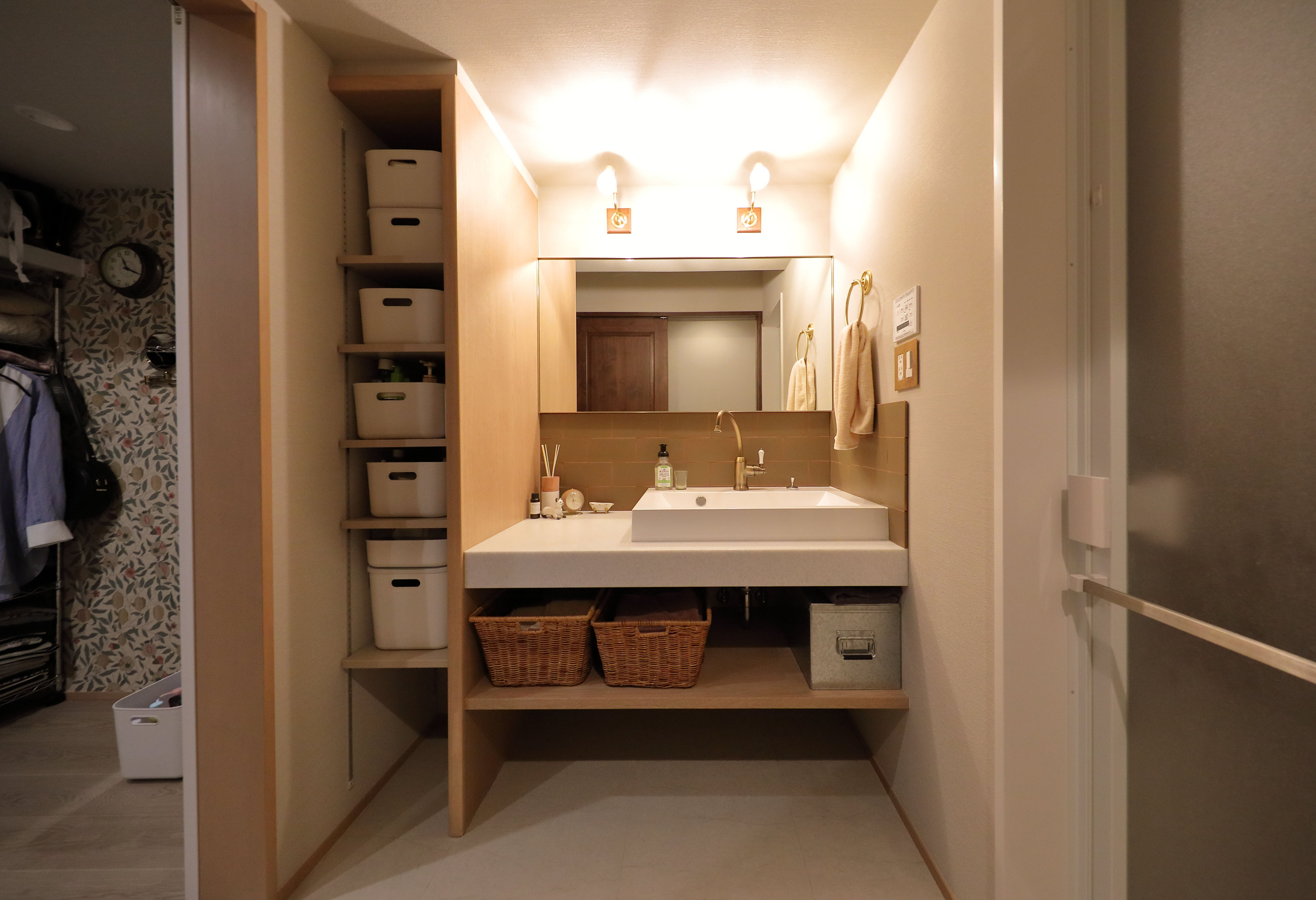 1枚目洗面所 TOKYO月島 K 様邸 タワーマンション リフォーム- バス トイレ事例SUVACO スバコ