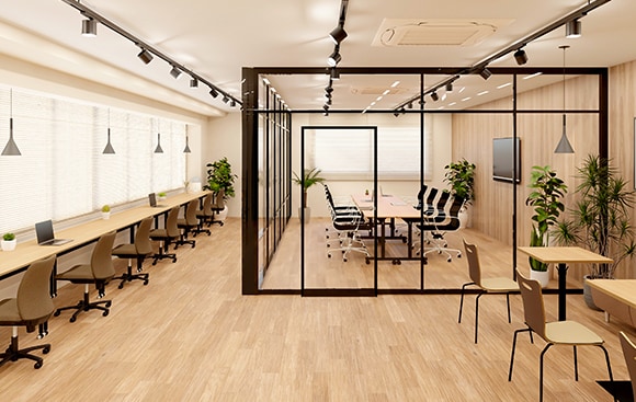 小さい事務所をおしゃれにする方法！小規模オフィスのデザイン・レイアウト事例中小ビルの空室対策・賃貸経営の代行・リノベーションならテナワン株式会社