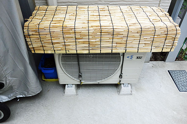 室外機カバー 手作り すだれTikTok