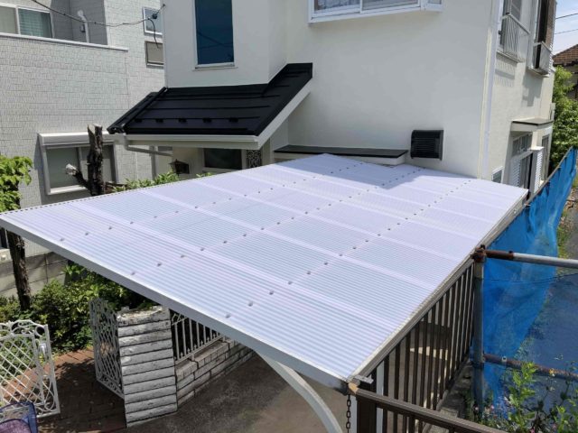 おしゃれ波板 ガルバリウム波板の「鉄板大波」の販売iraka