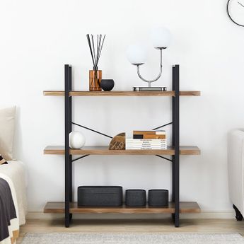 収納棚 キャビネット リビングボード リビング収納 棚 収納 ヴィンテージ風 おしゃれ オープンラック フリーボード 幅80cm ナチュラル ブラック公式 LOWYA ロウヤ家具・インテリアのオンライン通販