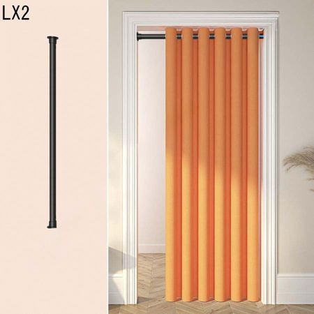 カーテンくれない高断熱 間仕切り「スリットカーテン」リビング階段や玄関 レールセット 目隠しカーテン アコーディオンカーテン 突っ張り棒色:エクリュ サイズ: 幅 80cm× 丈 230cmSTAR TRAIN