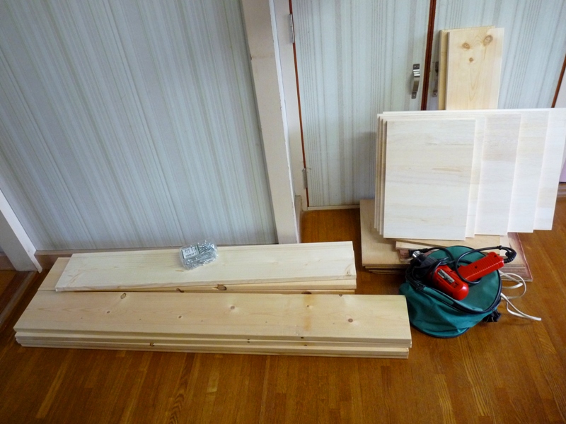 カントリー調家具水槽台下駄箱