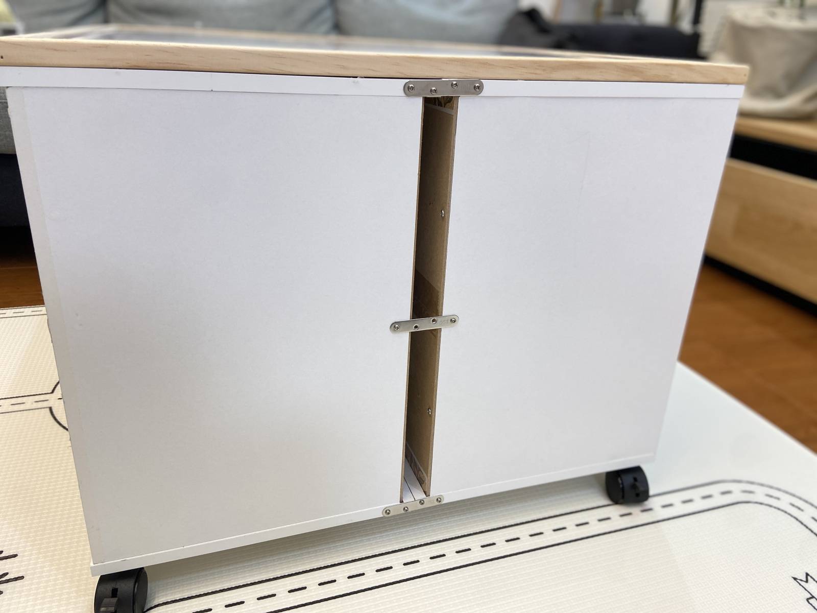 収納DIY カラーボックスで作ろう♪子どもも喜ぶプレイテーブル4yuuu