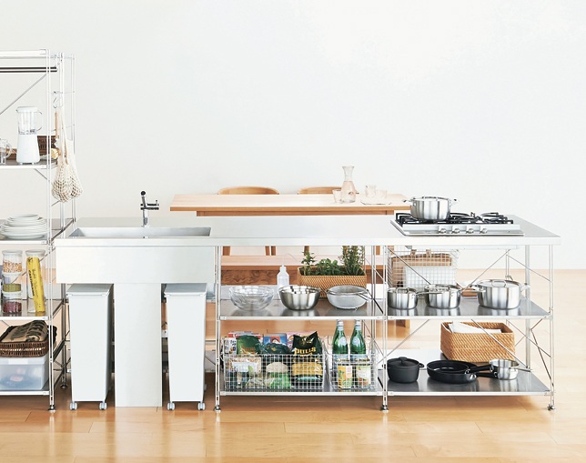 無印良品 スチール ユニットシェルフ 食器棚 オーク材MUJI Steel Unit ShelfFURUICHI 古一