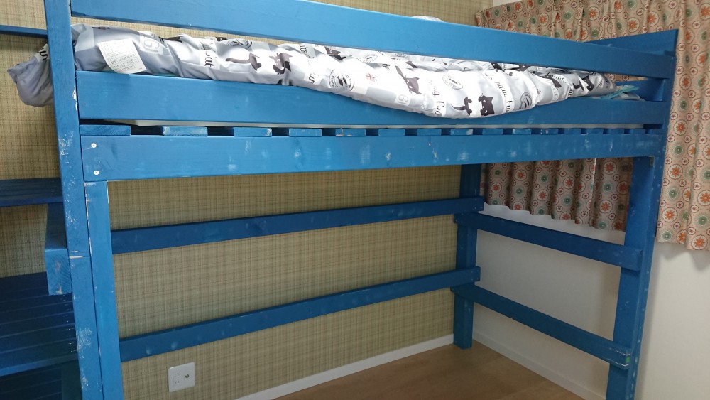 ベッド周り ロフトベッド DIY ラブリコ DIY ２×４材 などのインテリア実例 - 2017-05-21 22:54:50RoomClip ルームクリップ