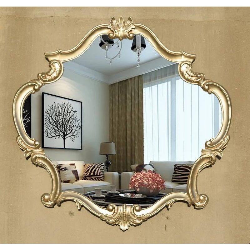 ウォールミラー アンティーク ミラー 八角形 鏡 壁掛け 玄関 鏡 優美 L 37cm 八角鏡 壁掛けミラー ウォールミラー 風水ページ限定・マジッククロス付クロシオ 八角ミラー クリスタル DS-006送料無料八角形 風水ミラー おしゃれ 大型 壁掛け鏡高級ウォール