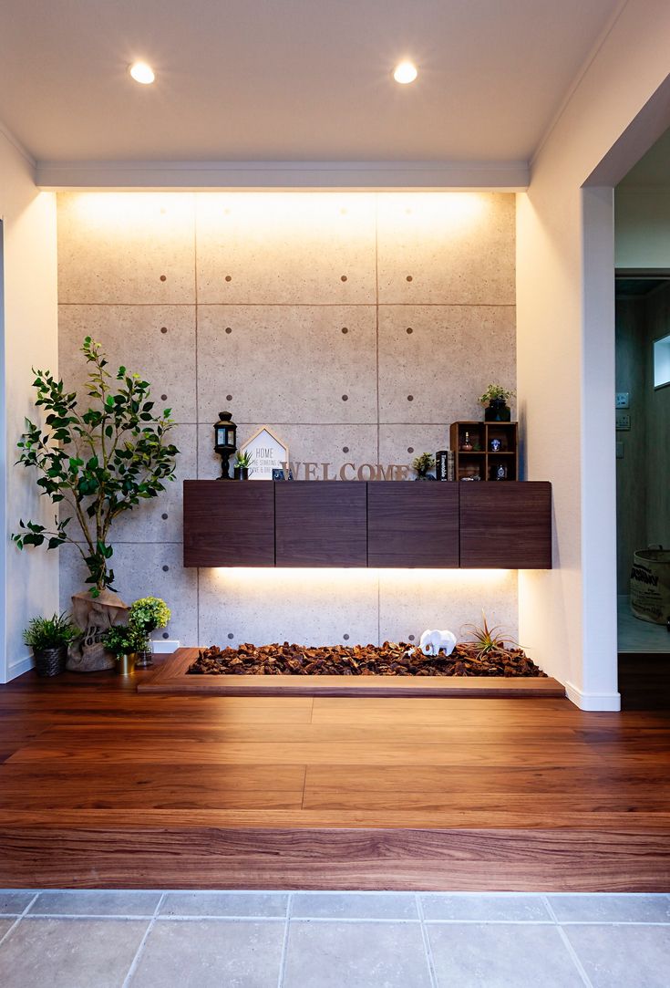 施工事例広い玄関。高級感ある雰囲気が素敵です🌱 @leafhouse_fukui 👈その他の施工事例はこちら ＼家族の笑顔はリーフハウスちょっといいが ちょうどいい。 家族の“いま”と、“これから”をしっかり見つめて家族の想いをつないでいくリーフハウスの注文住宅