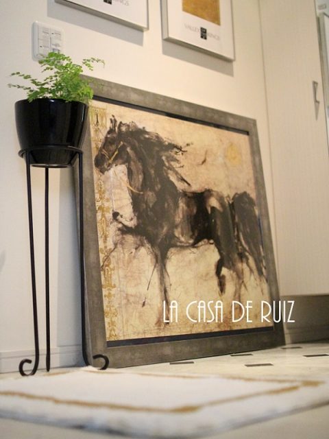 馬の絵１ 風水 絵画120X67CMセオアートギャラリ