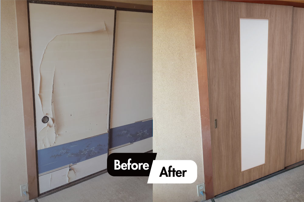 押入れ襖を洋風にリメイクＤＩＹで理想のお家作り～*