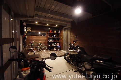 バイクガレージのある家カクニシビルダー宇都宮市,鹿沼市の注文住宅・デザイン住宅が得意な工務店