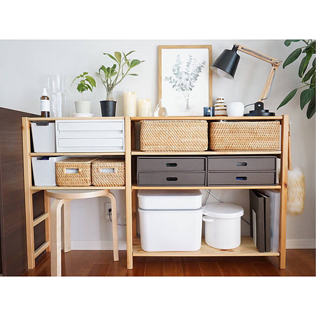 無印良品の名品「スタッキングシェルフ」の収納実例公開サンキュ！STYLE