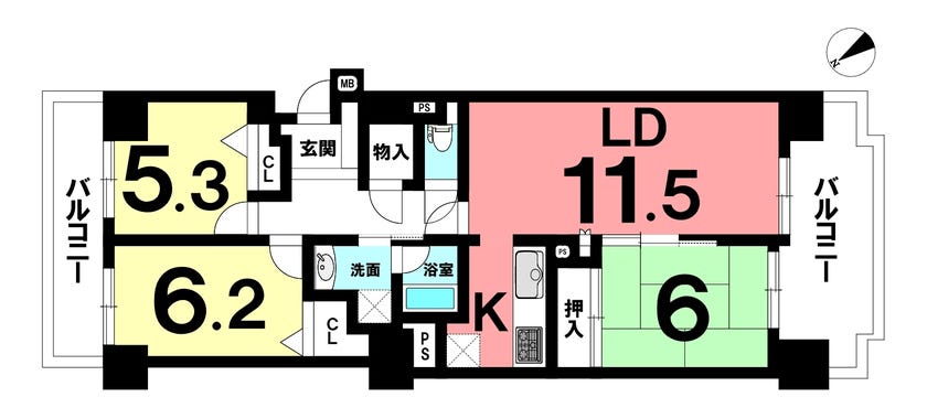 シャルマン平成(賃貸マンション)[物件番号:4750028](愛知県岡崎市上地５丁目)【ニッショー.jp】