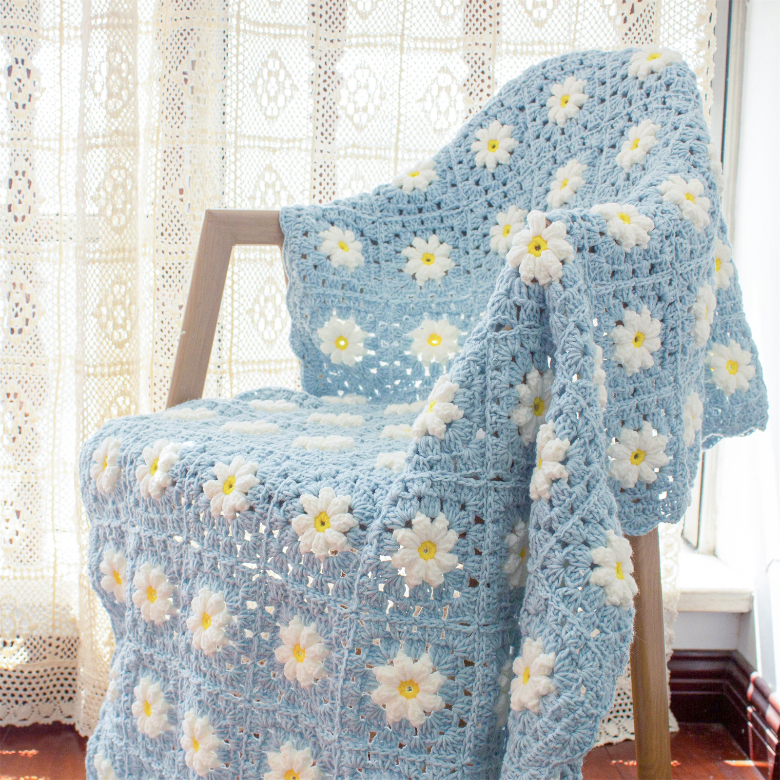 フェリシモ公式 おすすめのかぎ針編み 花モチーフ ブランケットアイテム情報FELISSIMO