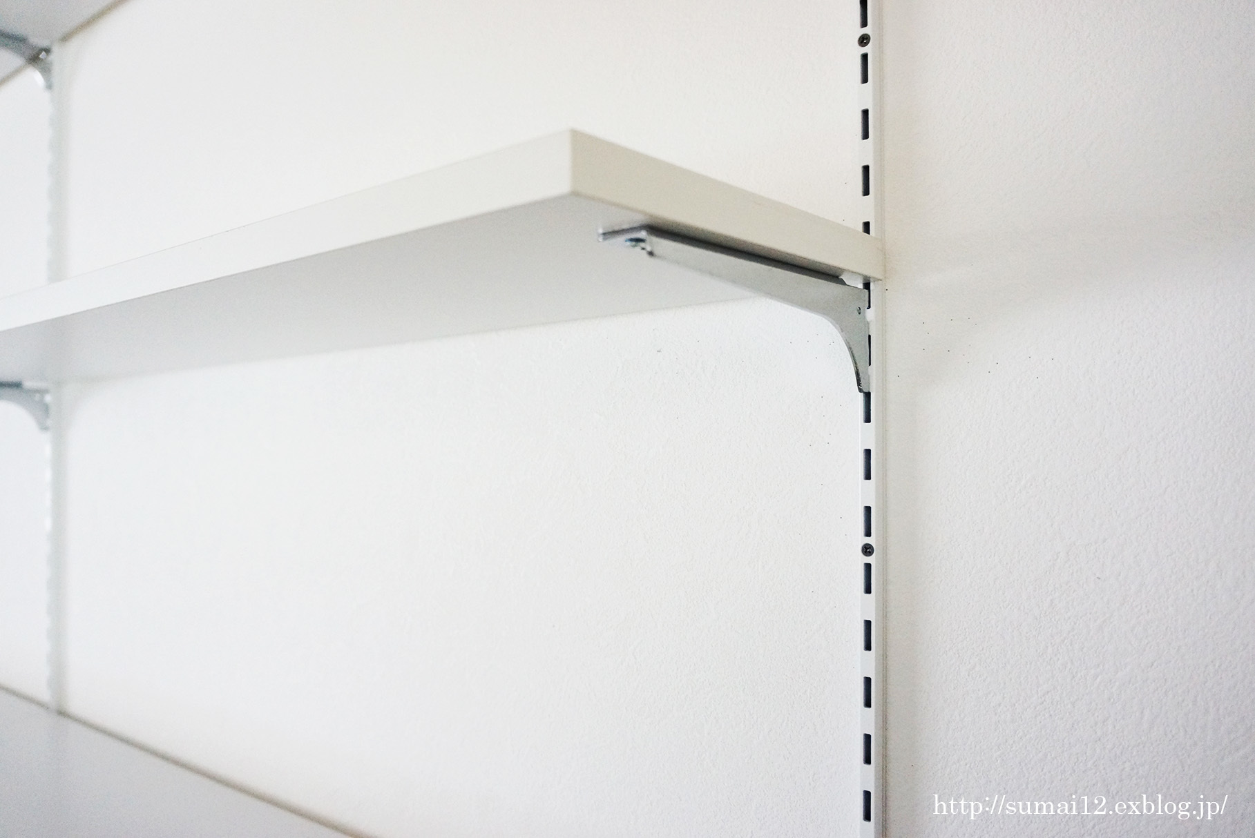 棚柱 ホワイト 金具 レール 棚受けレール 棚受け金具 ステンレス SP-1820WT 白 15mm