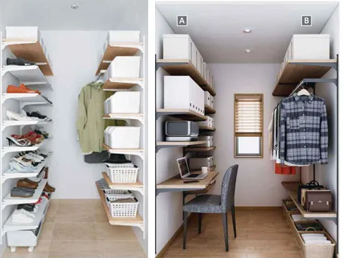 ウォークインクローゼットの収納テクニック！ケースや上段が大活躍 - 北欧、暮らしの道具店