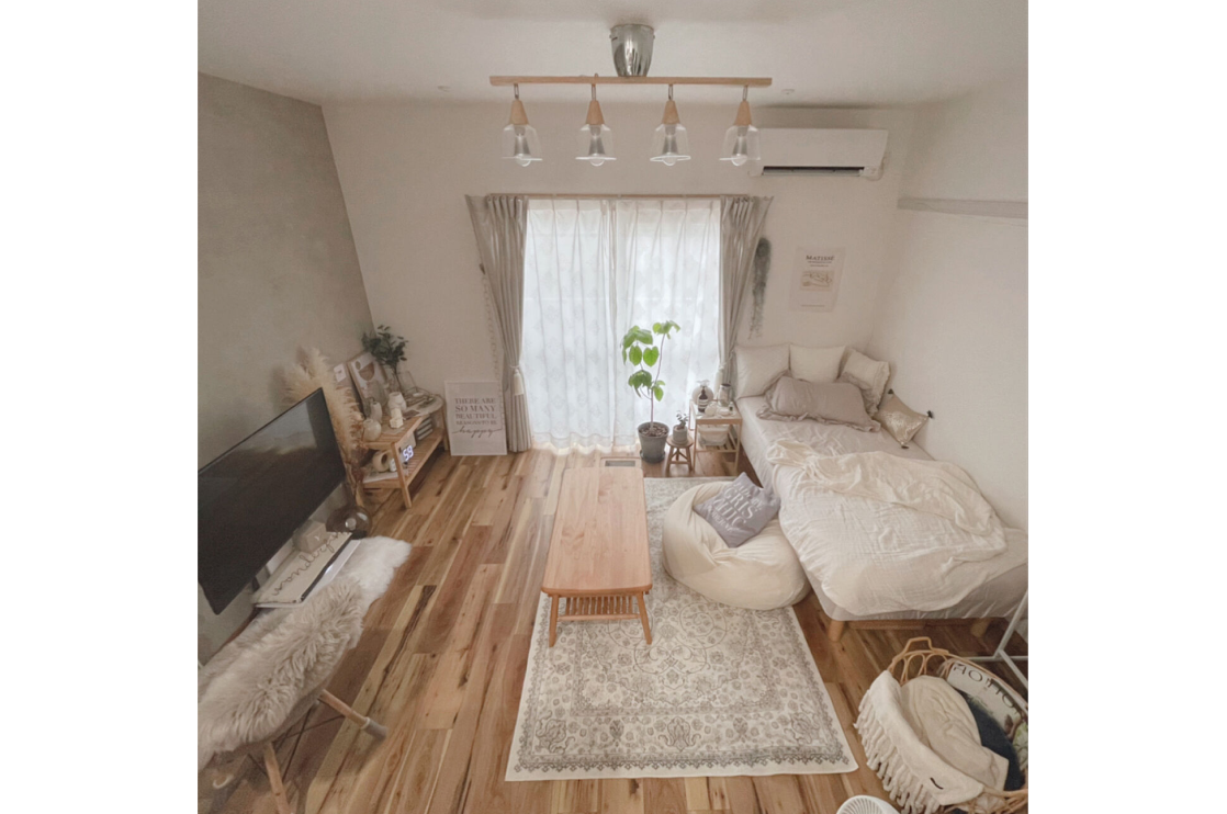 ヴィンテージ風×ナチュラル家具の一人暮らしワンルームコーディネート術。収納とくつろぎを叶える実例家具・インテリア通販は家具350 公式