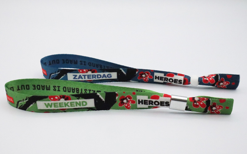 UVプリント対応 自然と手と手が触れ合えるリストバンド