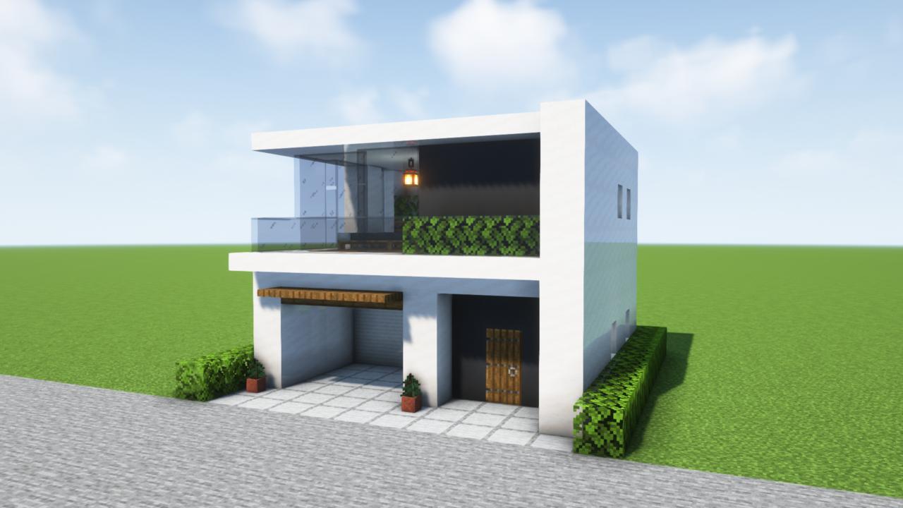 雪景色に合うオシャレなマイクラ家の作り方