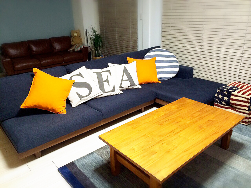 人気再入荷！NARUMI・2人掛けソファ ソファー オシャレ西海岸 BROWN