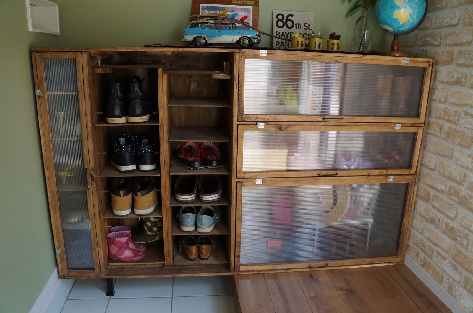 古い昭和な靴箱～before→afterＤＩＹで理想のお家作り～*