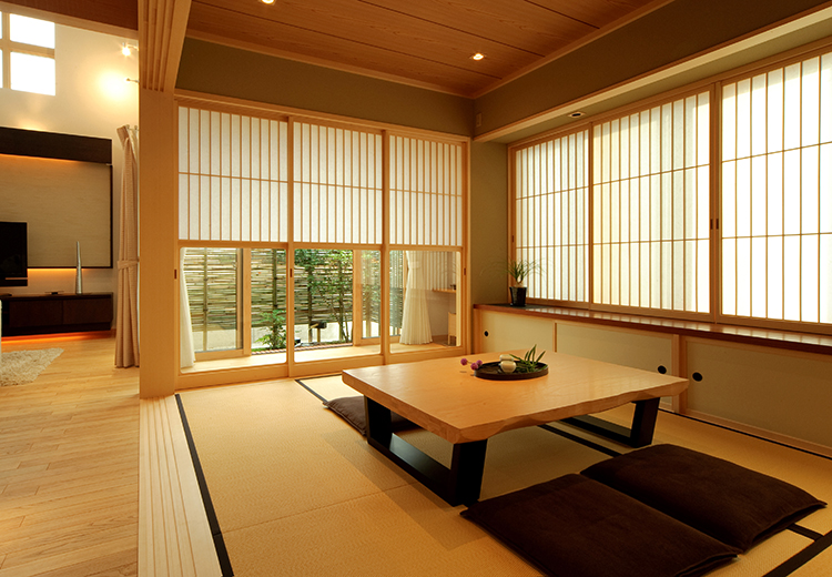 旅館リノベーション事例『和室客室を和モダンベッドルームに改修』