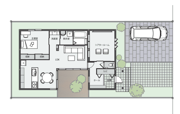 ひとり暮らし ふたり暮らしのための平屋コンパクトハウスセキスイハイム東海 - 静岡の注文住宅・分譲住宅