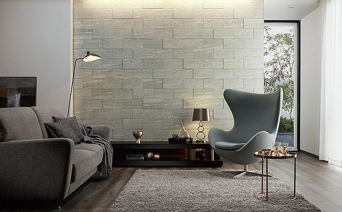 東リ vs サンゲツの大判タイル調壁紙パターン比較アクセントクロス張替え専門店