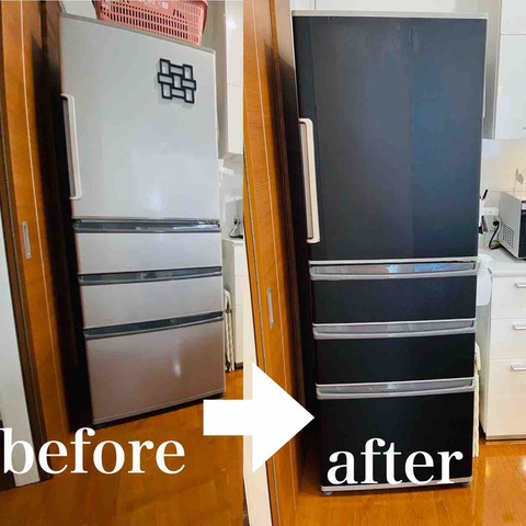 100均リメイク ダイソー＆セリアで冷蔵庫を男前リメイク♡ハンドメイドの作り方・アイデア暮らしニスタ