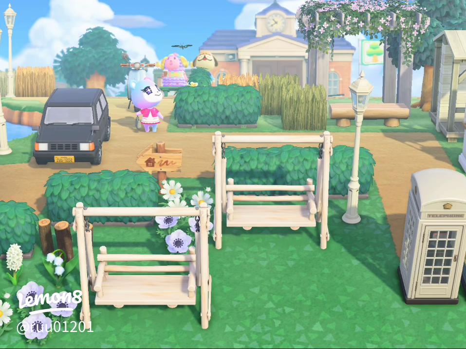 60秒島クリ💐海外勢の家具を埋めて作る花畑がおしゃれ