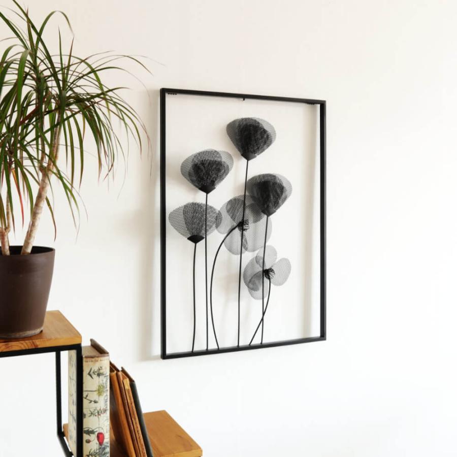 アートパネル 壁掛け インテリア リーフ モノクロ 50×50cm アートフレーム 絵画 額入り モノトーン パームツリー 写真 アートポスターおしゃれ 葉 ボタニカル 壁飾り 絵 ウォール フォト リビング 寝室 プリント 雑貨 ヤシの木 南国 リゾート 正方形66805