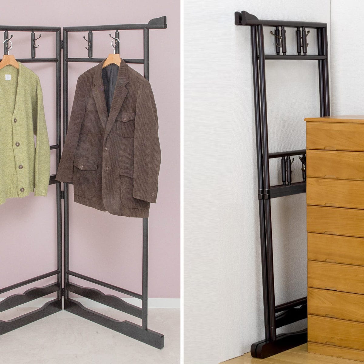 和室 IKEAのハンガーラックまゆの楽家事お片付け