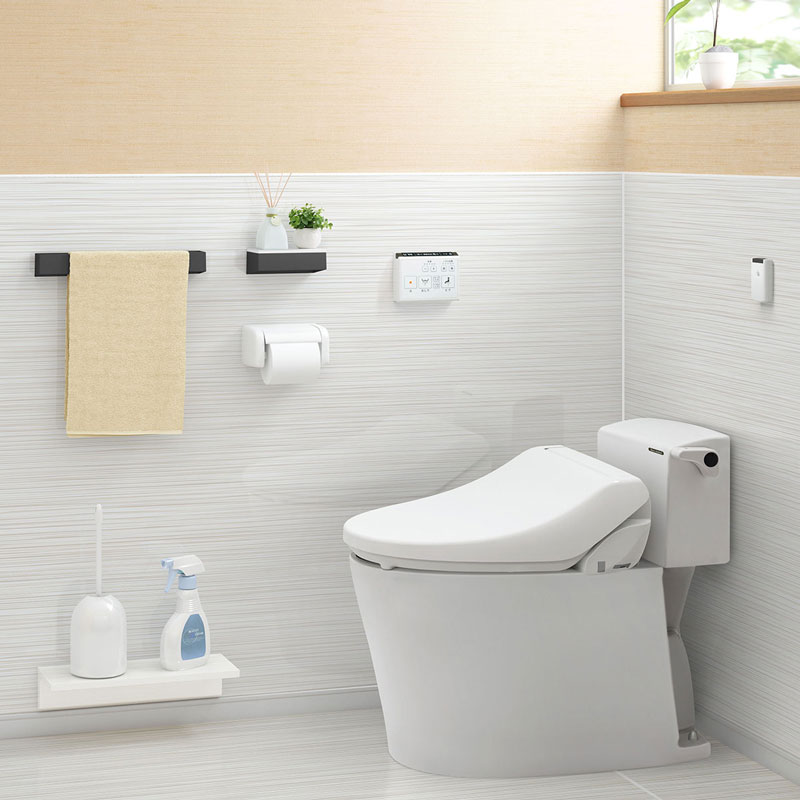 トイレ壁面パネル FX G 3432不燃メラミン化粧板 施工事例日本デコラックス株式会社