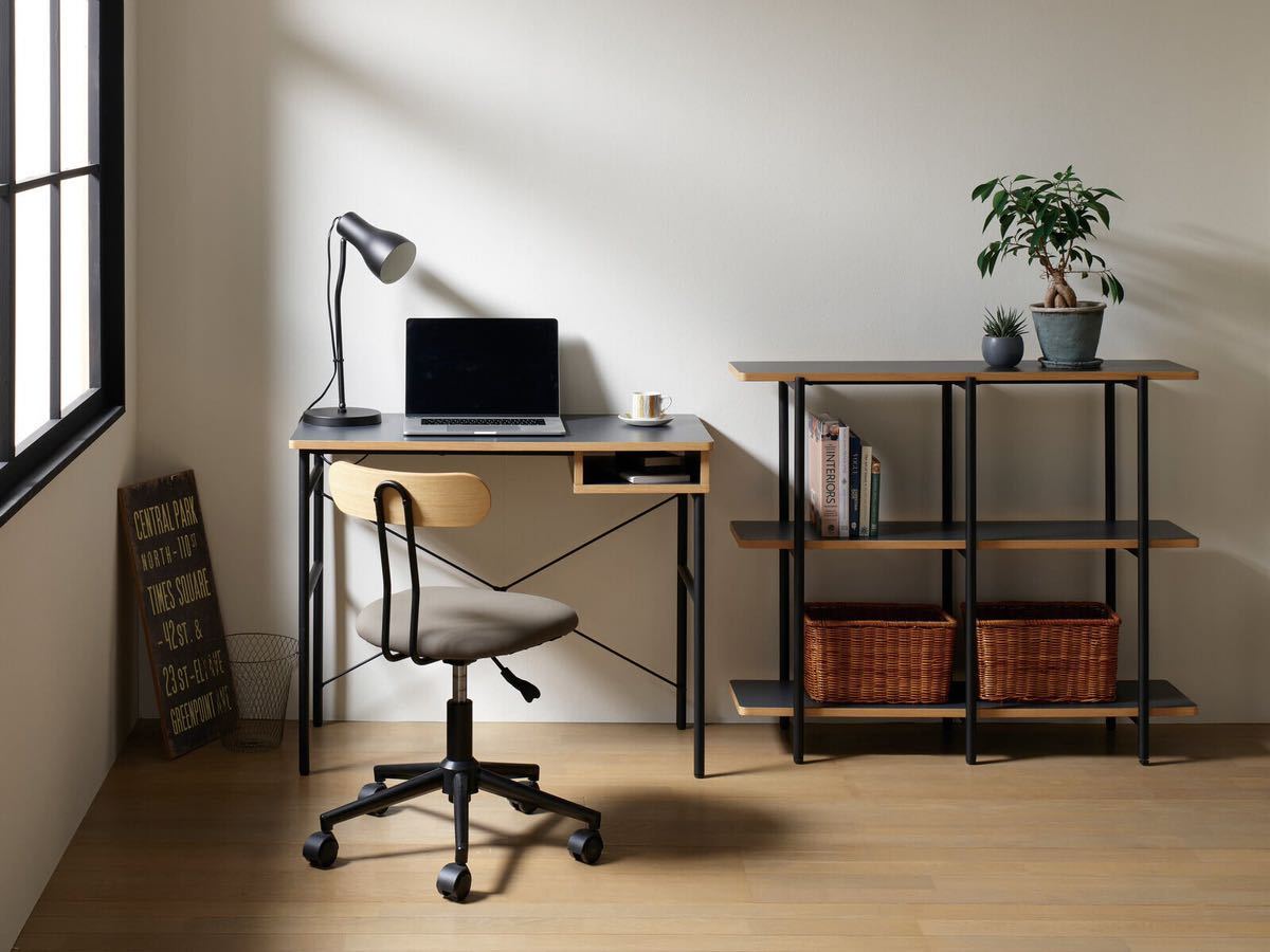 木＆ブラックのデスクインダストリアルDayインテリア・家具の通販デザイナーズ家具のモダン